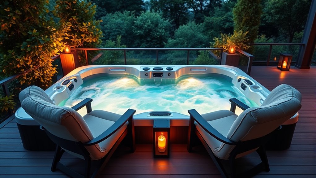 compact efficient relaxing hot tub