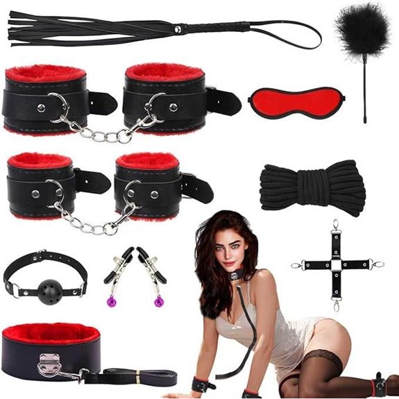 10 PCS BDSM Bondage Restraints Kit for Couples