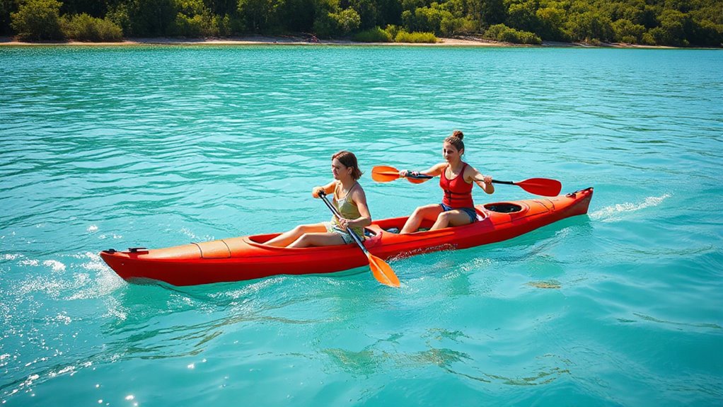 coordinate paddling and balance