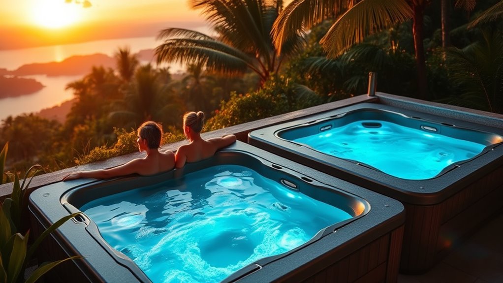 couple friendly luxury hot tubs