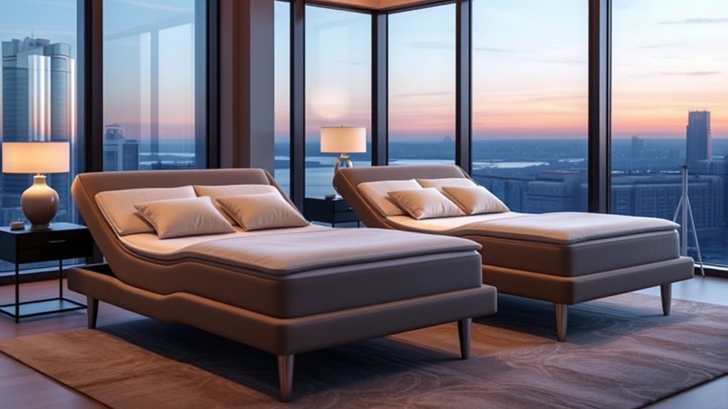 couple s adjustable bed features
