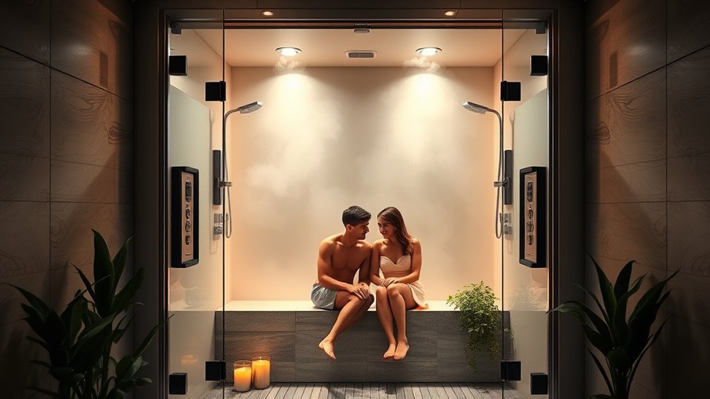 couple s steam shower essentials