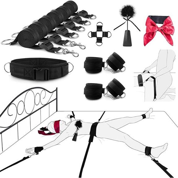 Bondage Restraints Kit for Couples with Accessories