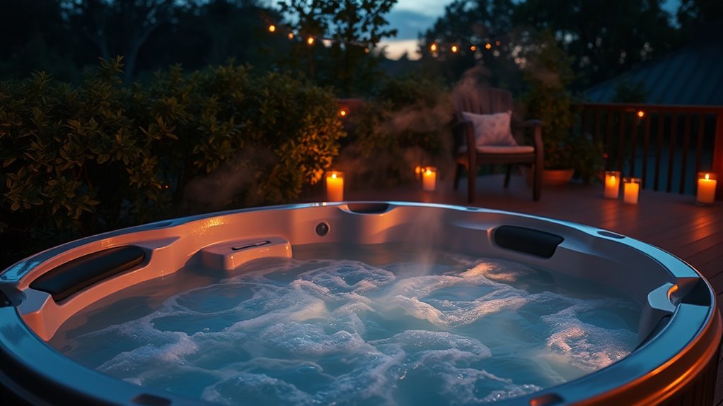 couples hot tub features