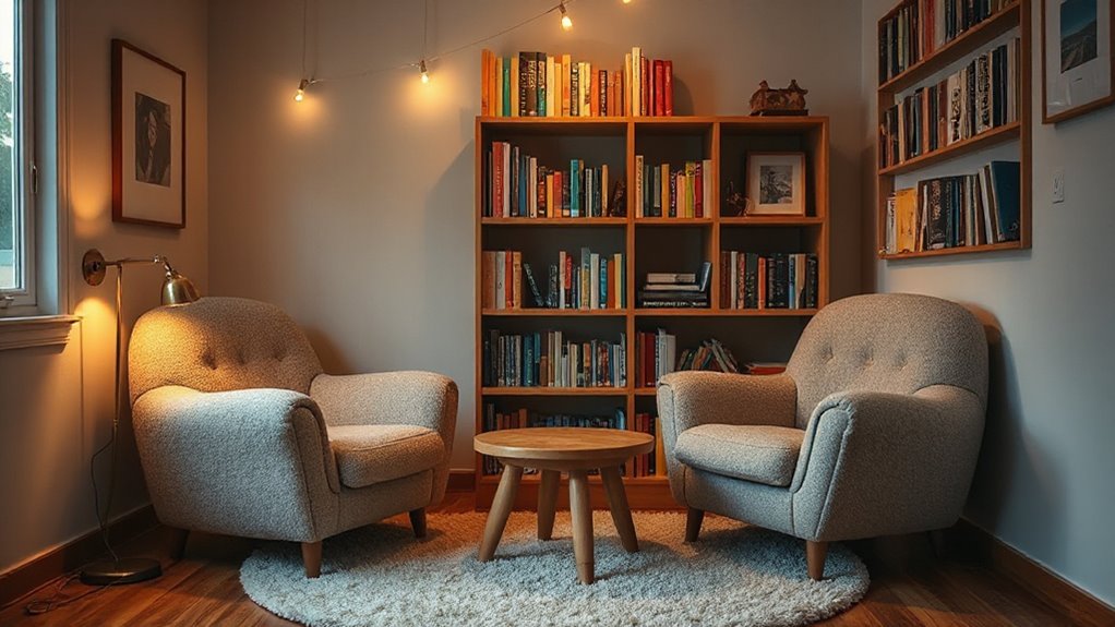 cozy reading nook design