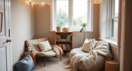 create cozy double reading space
