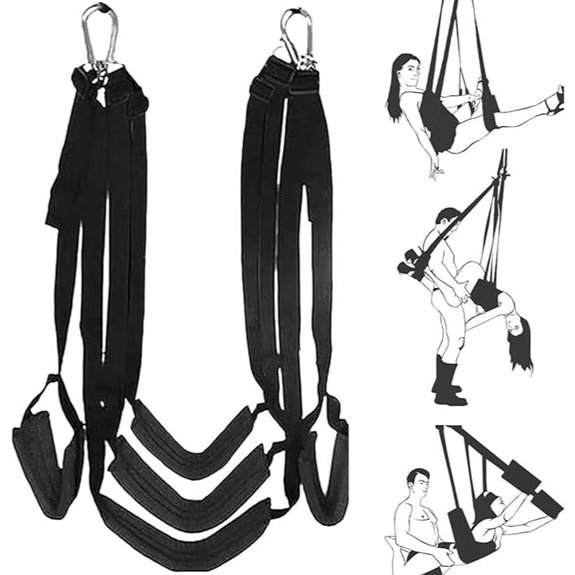Heavy-Duty BDSM Sex Swing with Restraints and Adjustable Straps