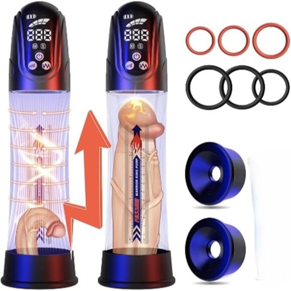 Vacuum Enlargement Device with 4 Pressure Settings & 4 Modes TM80826