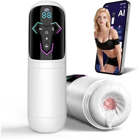 Heating Male Masturbator with Vibrations and Modes