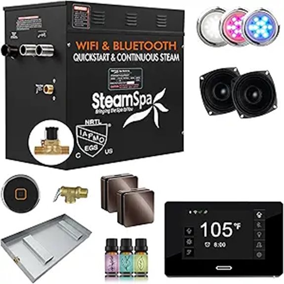 SteamSpa 10.5kW Steam Shower Generator with Bluetooth