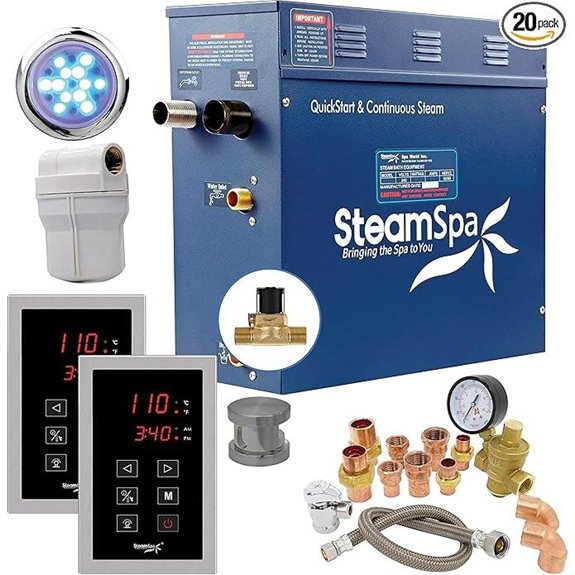 SteamSpa 9kW Steam Sauna Generator Executive Bundle