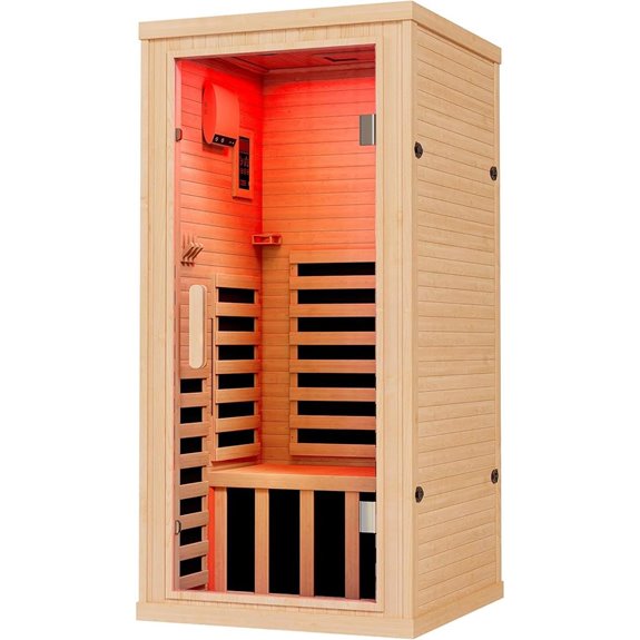 Albott Infrared Sauna for Home with Bluetooth Speakers