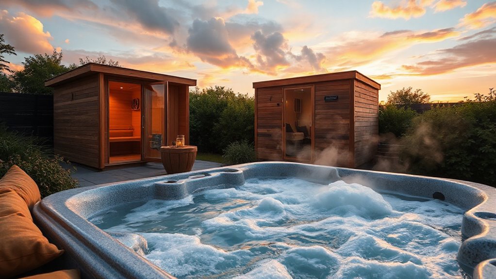 hot tubs versus saunas