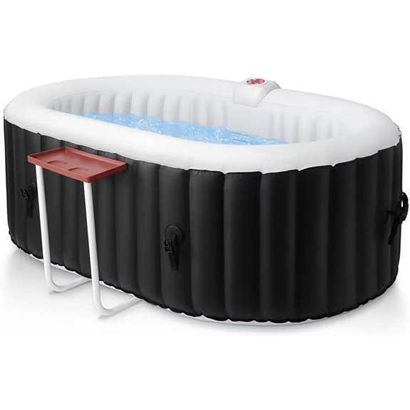 Edostory Inflatable 2-Person Hot Tub with Bubble Jets
