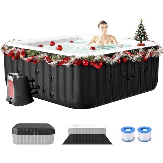 Inflatable Hot Tub for 4-6 People with Jets
