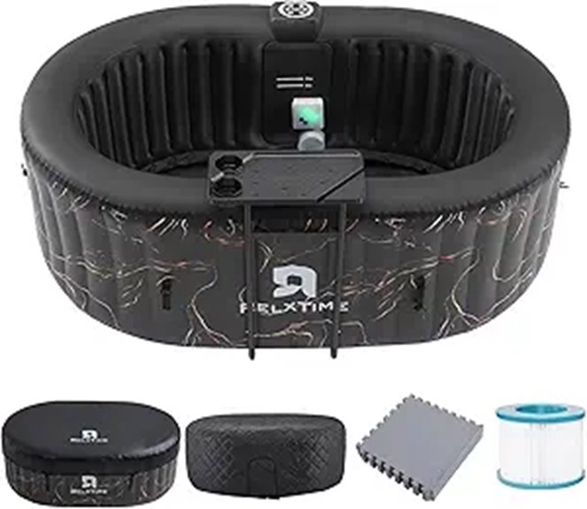 Inflatable 2-Person Hot Tub with LED Lights