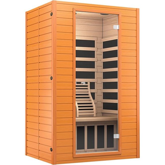 Springspa 2-Person Infrared Sauna with Chromotherapy