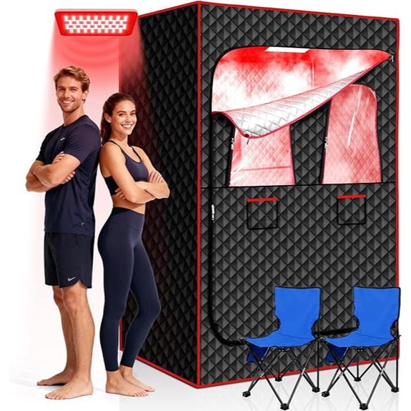 Morfone 2-Person Infrared Sauna with Red Light Therapy
