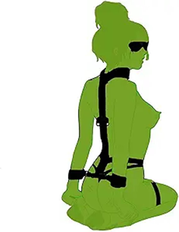 King Size BDSM Bed Restraints with Handcuffs and Bands