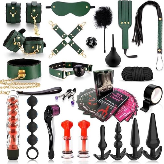 Kinky BDSM Bondage Kit with Restraints and Toys