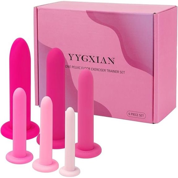 Silicone Pelvic Floor Exerciser Set (Large 6 Pieces)