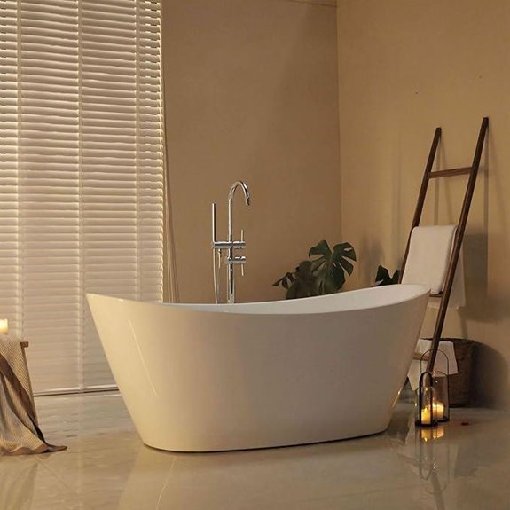 Luxury 67 Freestanding Bathtub with Deep Soak