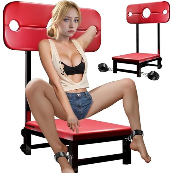 Premium Adjustable Sex Chair with Restraints