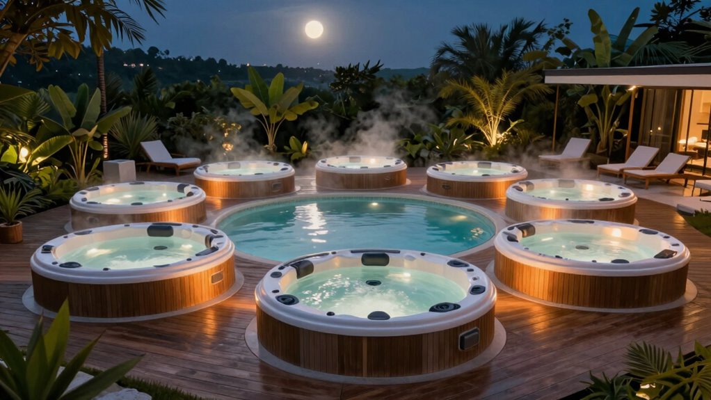 luxury couples hot tub options