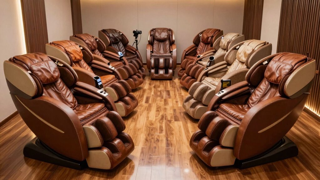 luxury couples massage chairs