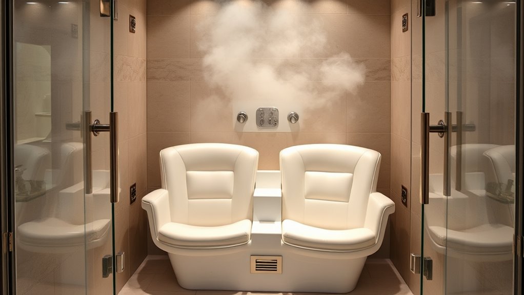 luxury couples steam showers