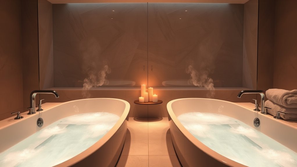 luxury dual person bathtubs