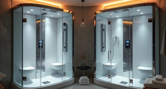luxury dual steam showers
