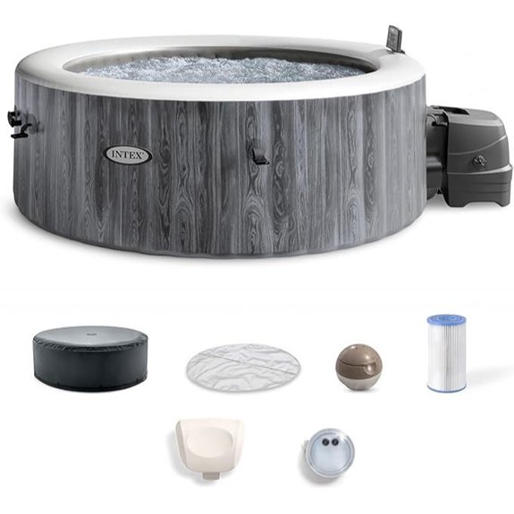 INTEX PureSpa Greywood Deluxe Spa Set (4 Person)