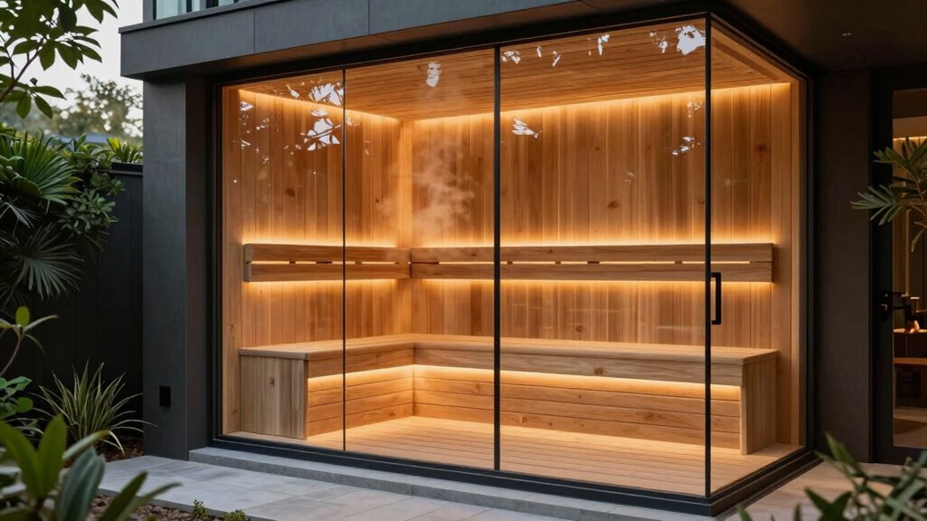 luxury home sauna options