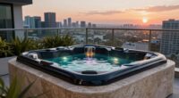 luxury small space hot tubs