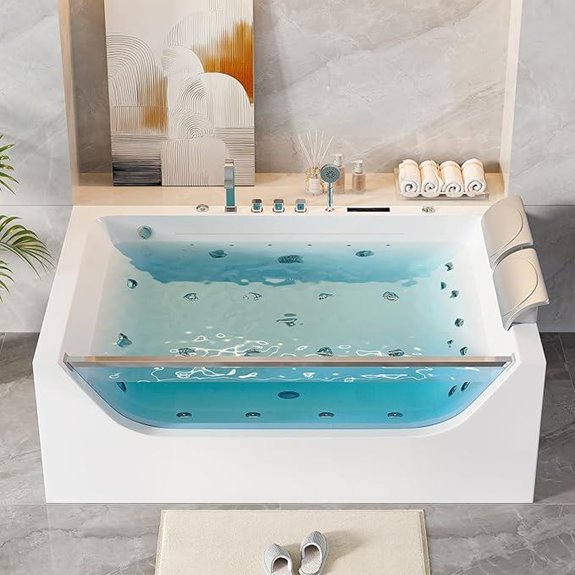 Luxury 2-Person Jetted Tub with Hydro Massage