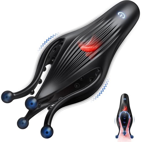 EINSEO Male Vibrator with 10 Licking & Vibrating