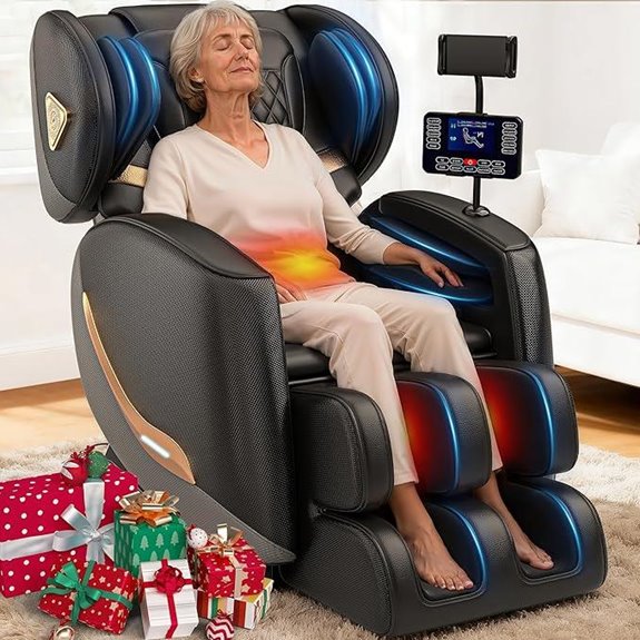 Upgraded Full Body Massage Chair with Heat and Bluetooth