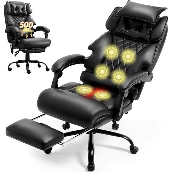 Massage Office Chair with Vibration & Heat