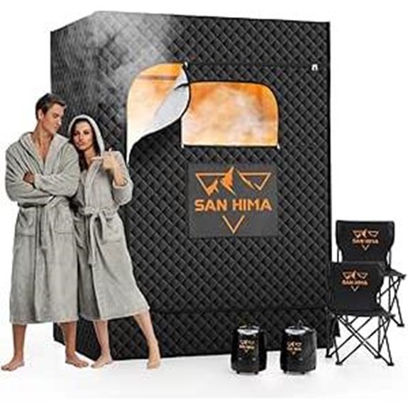 SAN HIMA Portable 2-Person Home Sauna with Remote