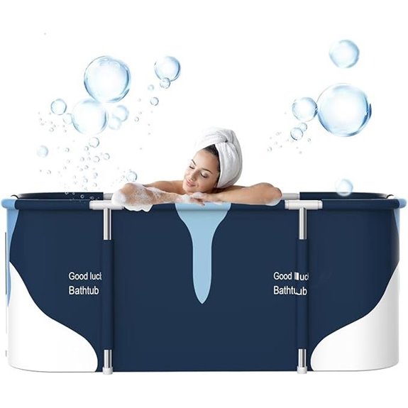 55 Folding Portable Bathtub for Adults and Spa Use