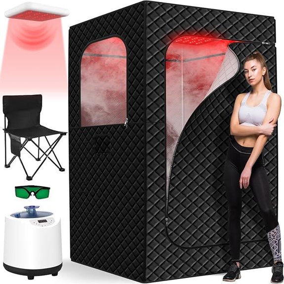 Portable Infrared Sauna with Red Light Therapy
