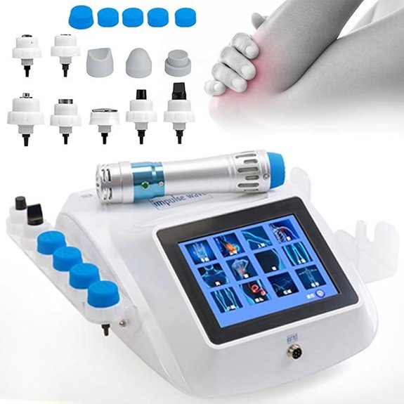Portable Shockwave Therapy Machine with 10 Massage Heads