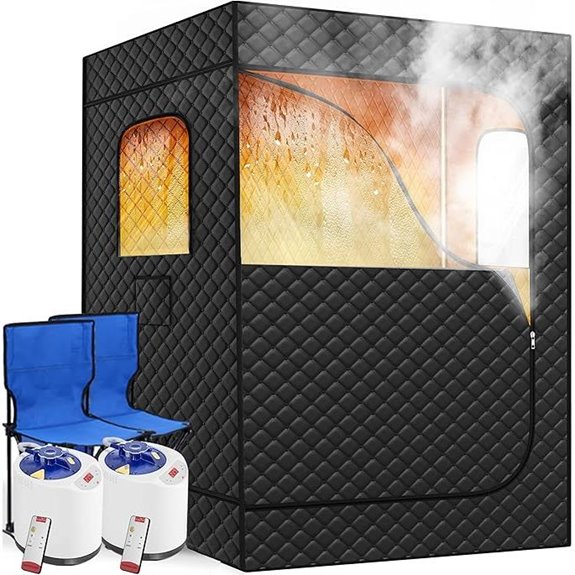 Portable 2-Person Steam Sauna with Accessories
