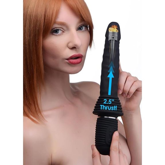 Master Series 2.5 10X Thrust Vibrating Dildo