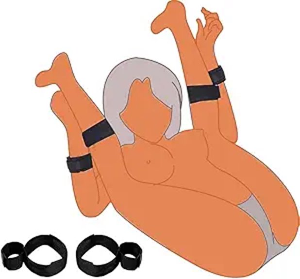 BDSM Bed Restraints Kit for Queen Bed Adults