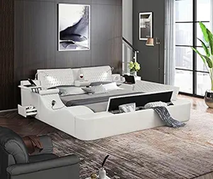 Queen Size Smart Bed with Massage & Storage