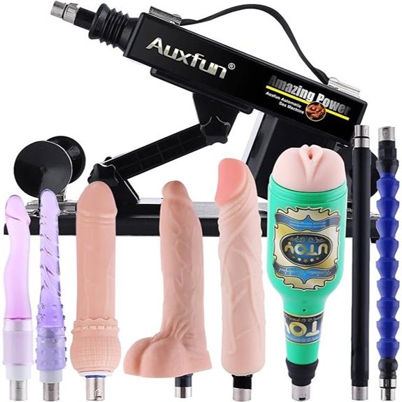 Sex Machine with Realistic Dildo and Accessories