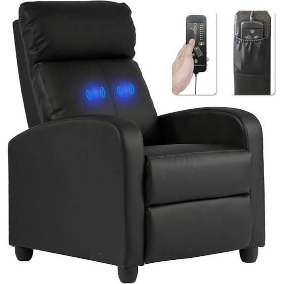 BestMassage Recliner Chair with Massage & Footrest