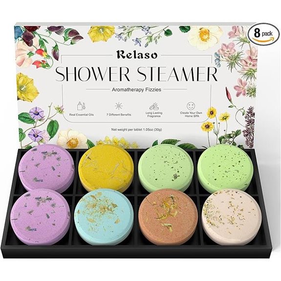 Aromatherapy Shower Steamers 8 Pack for Stress Relief
